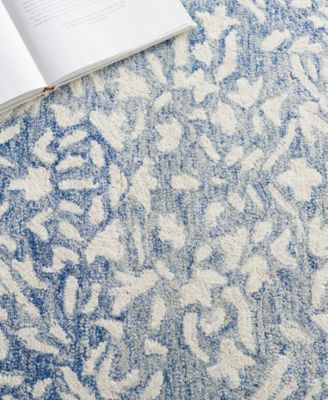 Olivier LRL6935M Blue and Ivory 8' X 10' Area Rug