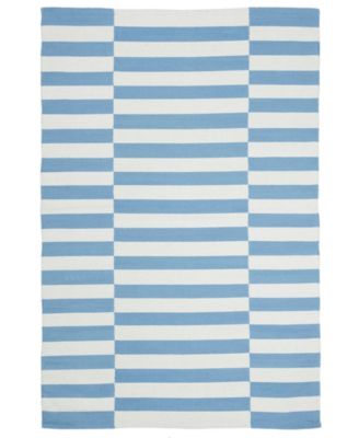 Ludlow Stripe LRL7350B Chambray 4' X 6' Area Rug