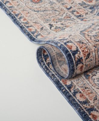 Warwick LRL1310A Navy 5'3" X 7'6" Area Rug