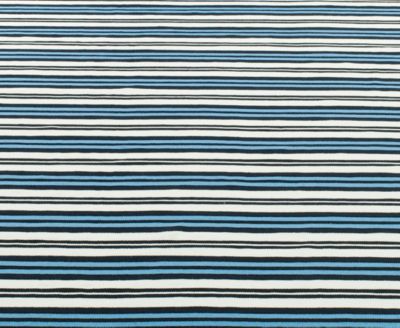 Leopold Stripe LRL2462B White and French Blue 8' X 10' Outdoor Area Rug