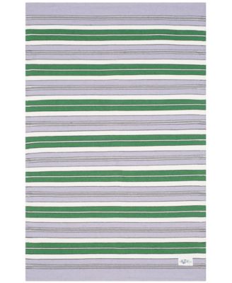 Leopold Stripe LRL2462G Lilac 4' X 6' Outdoor Area Rug