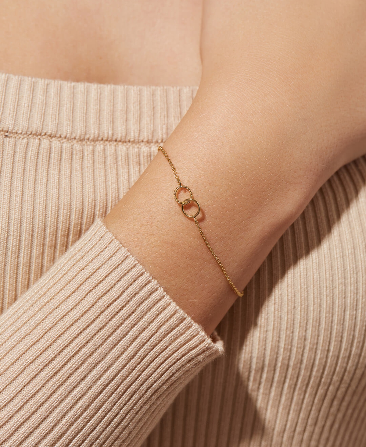 Ana Luisa Jill Gold-Plated Interlocking Circles Bracelet