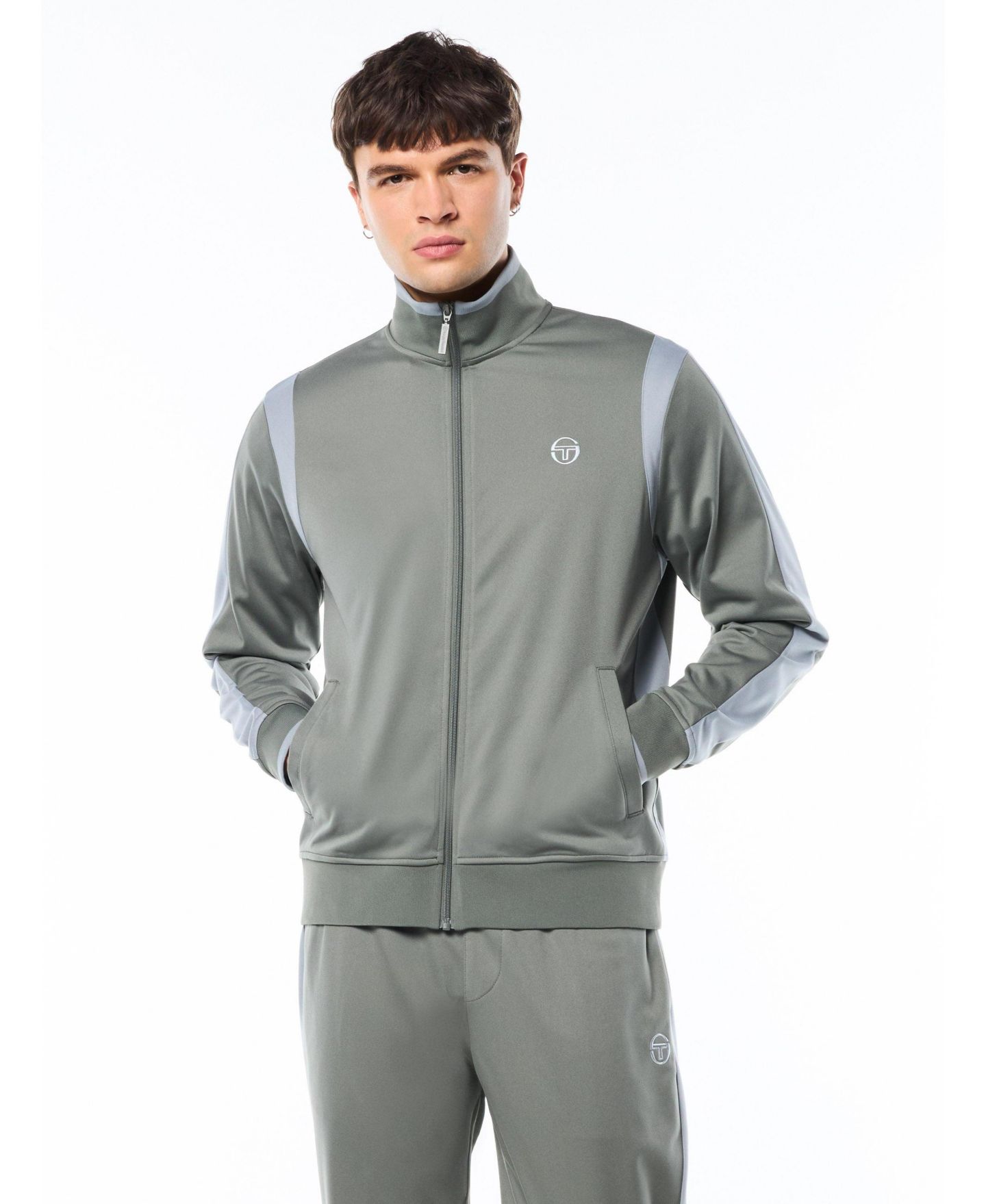 Мужская куртка Sergio Tacchini Massimo Track, цвет: Зелёный — фото 1