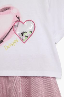 Girls 2-in-1 Heart Dress