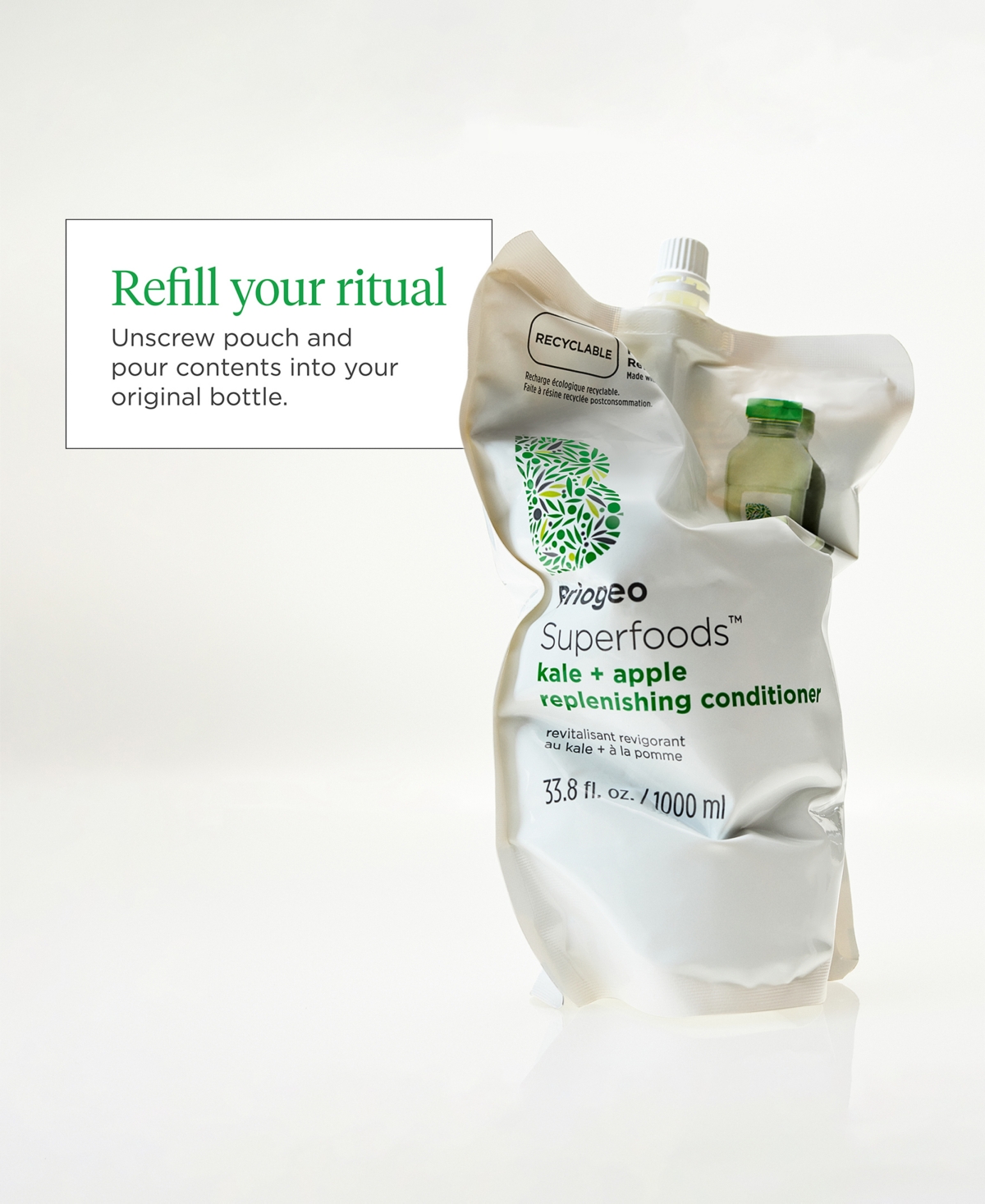 Briogeo Superfoods Matcha + Apple Refreshing Conditioner, 33.8 oz.