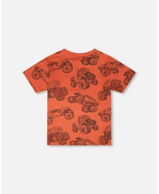 Little Boys Cotton Jersey T-Shirt Printed Trucks