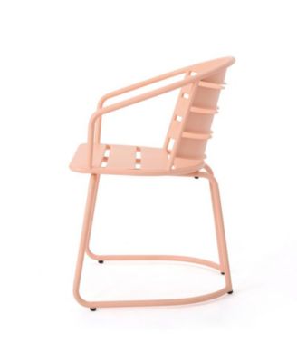 3-Piece Retro Modern Outdoor Bistro Set with Oval Table