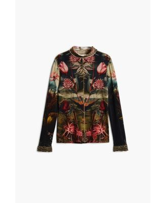 Women's Printed high neck t-shirt