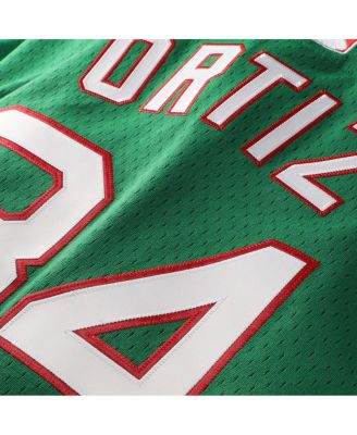 Men's David Ortiz Kelly Green Boston Red Sox Big & Tall Cooperstown Collection Mesh Batting Practice Jersey