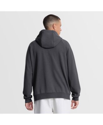 Men's Anthracite Boston Red Sox Authentic Collection Player Raglan Dri-FIT Full-Zip Hoodie