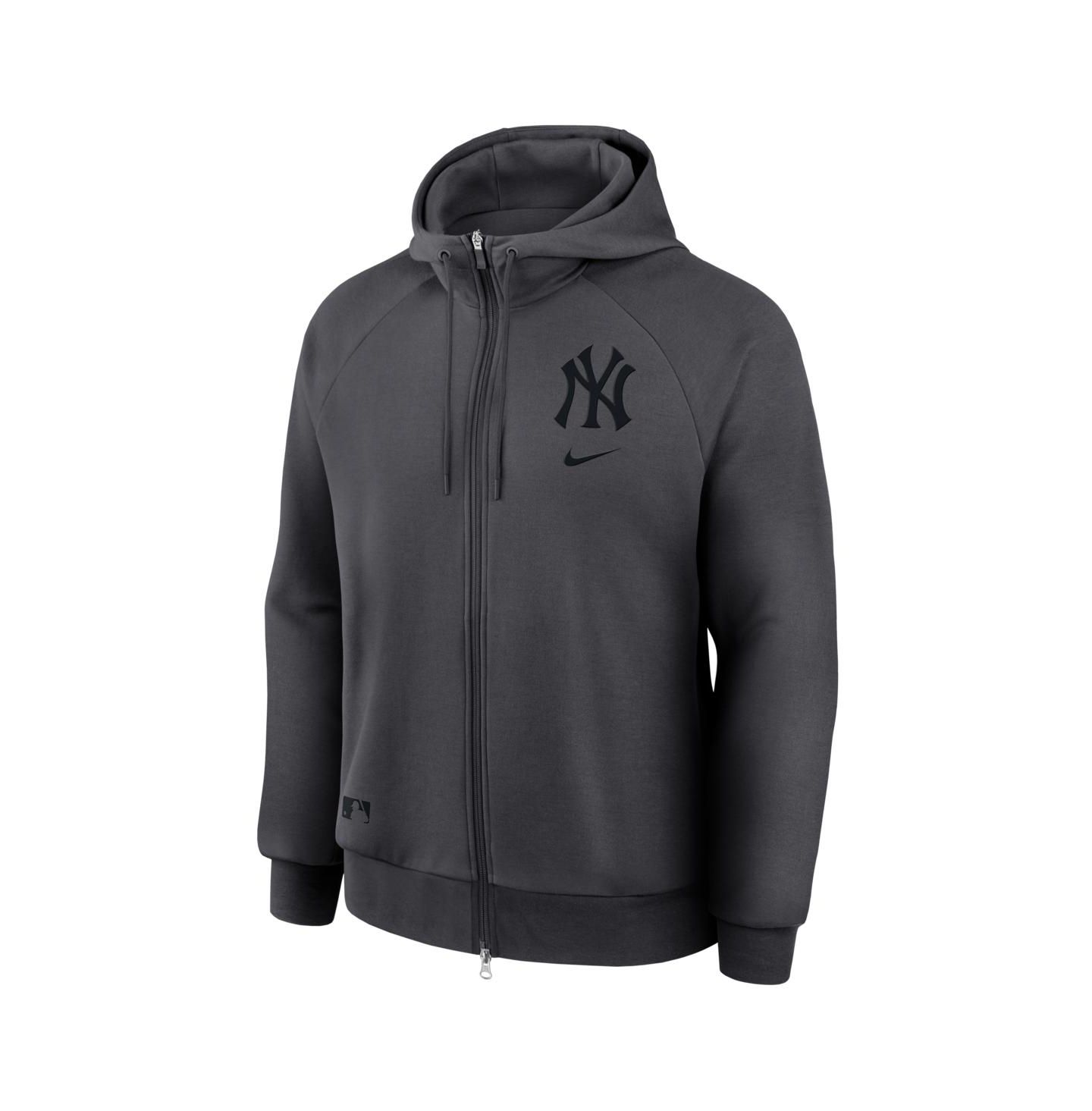 Мужское худи Nike Anthracite New York Yankees Authentic Collection Player Raglan Dri-FIT Full-Zip — фото 2
