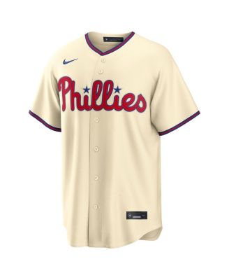 Men's Cream Philadelphia Phillies Alternate Replica Jersey