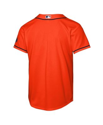 Big Boys and Girls Orange Houston Astros Alternate Stadium Jersey