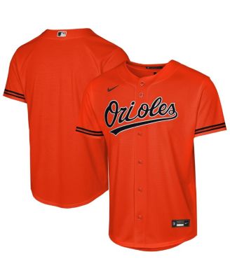 Big Boys and Girls Orange Baltimore Orioles Alternate 2 Replica Jersey