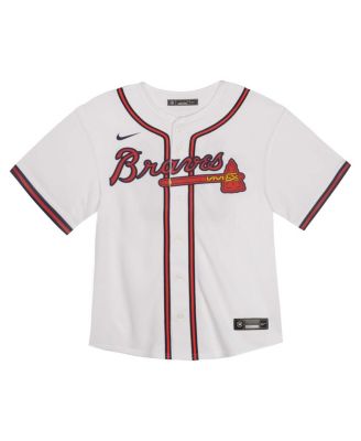 Toddler White Atlanta Braves Home Game Jersey