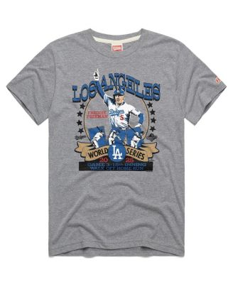 Men's and Women's Freddie Freeman Gray Los Angeles Dodgers 2026 Gold Collection Walk Off Tri-Blend T-Shirt