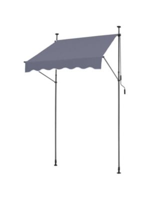 59 x 47in Retractable Patio Awning Sunshade Shelter for Patio and Balcony