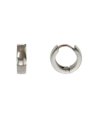 Stainless Steel CZ Stud And  Hoop Set