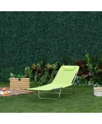 Mesh Outdoor Reclining Lounge Chair Lightweight and Portable,