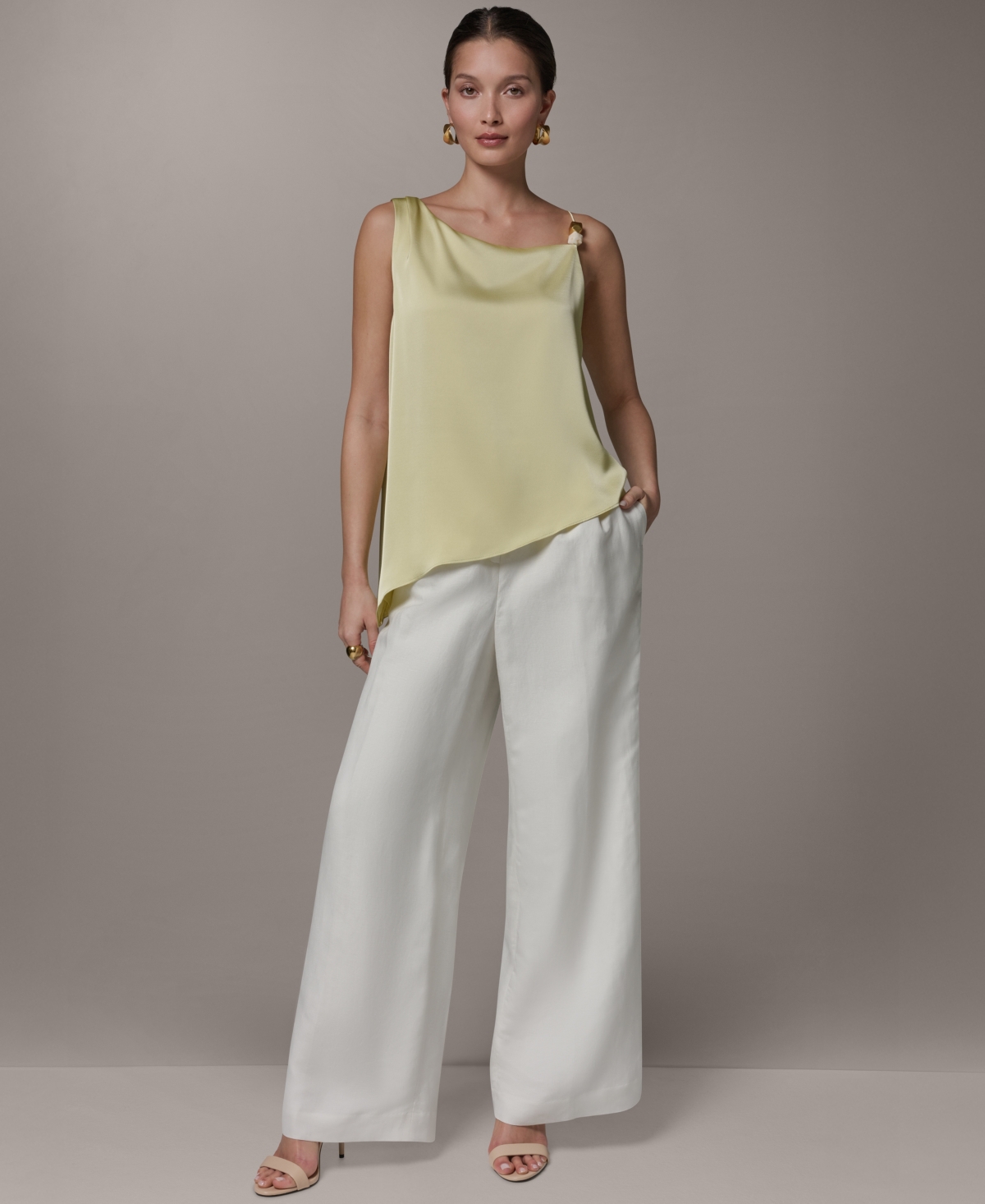 Donna Karan New York Women's Sleeveless Scoop Neck Top