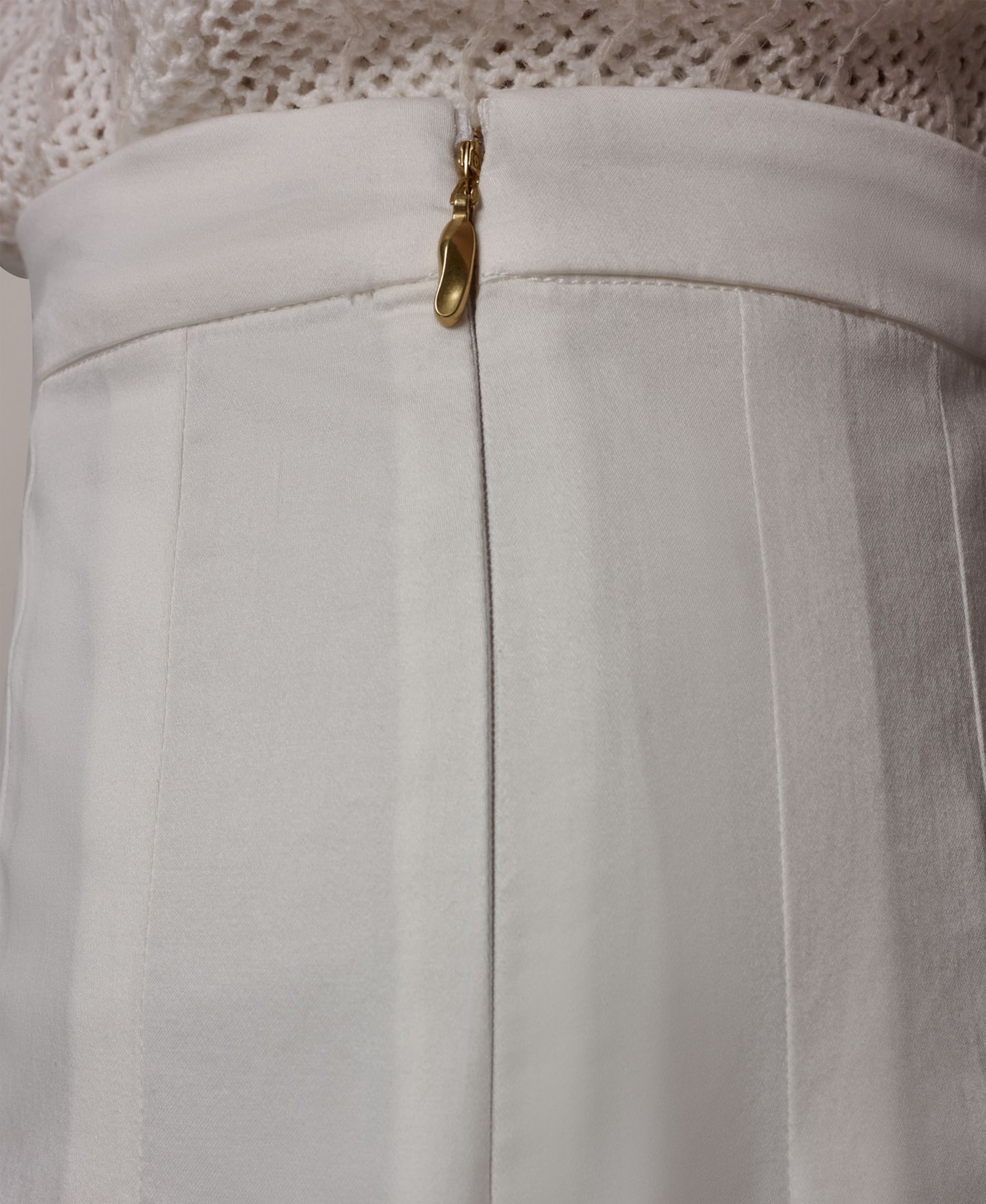 Женская юбка Donna Karan New York Pleated Midi, цвет: Кремовый — фото 4