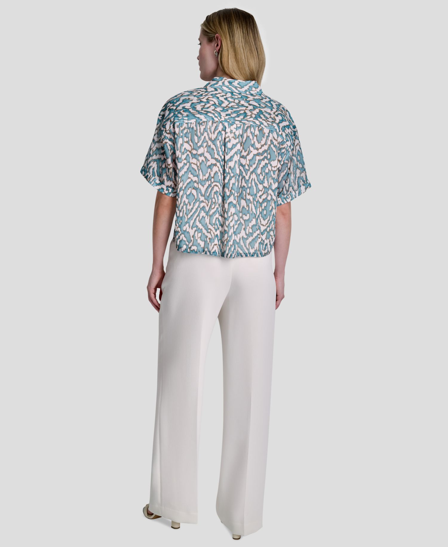 Women's Printed Short-Sleeve Shirt