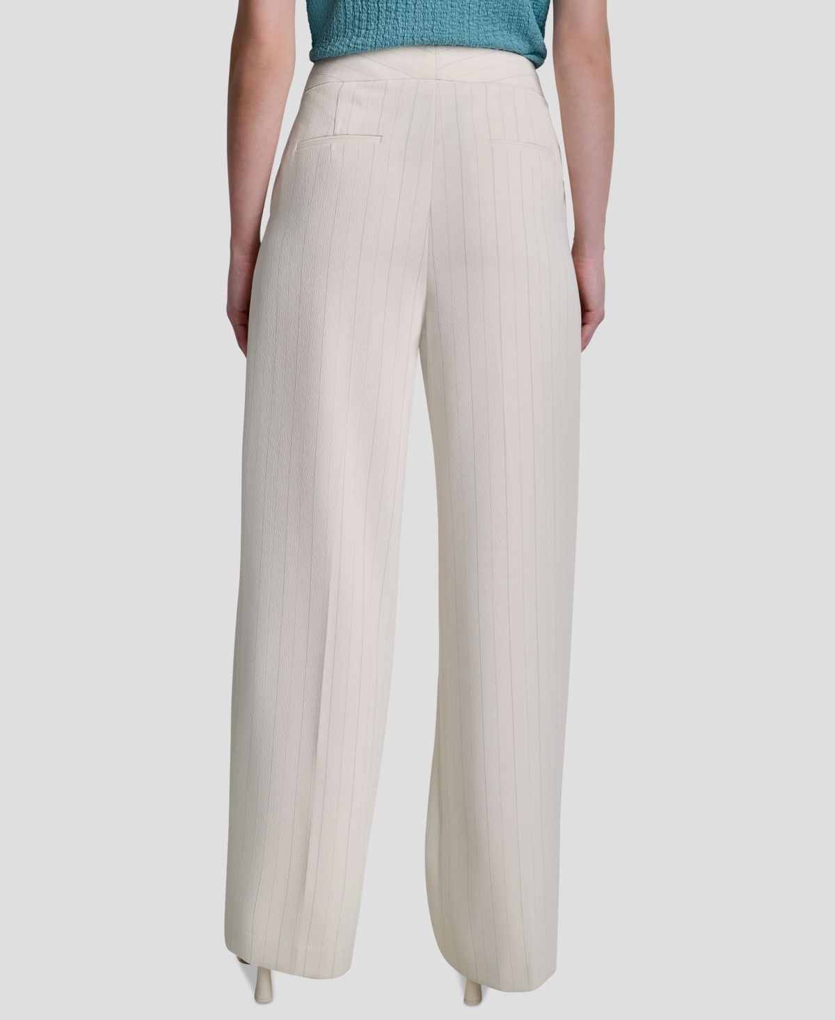 Dkny Women's Straight-Fit Pinstripe Trouser Pants