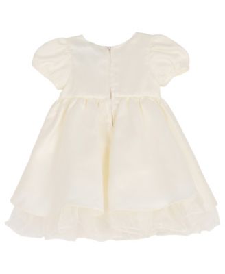  Baby Girls' Satin Dress and Bloomer, 2-Piece Set