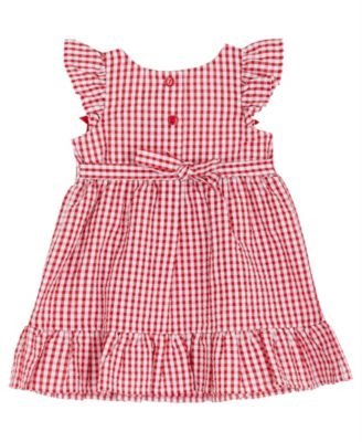 Baby Girls' Strawberry Appliques Dress and Bloomer, 2-Piece Set