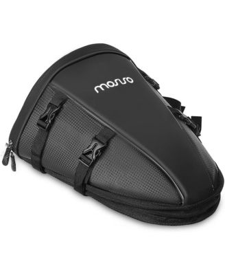 Motorcycle Tail Bag Waterproof Rear Seat Storage with Shoulder Strap, 10L Motorbike Saddle Bag for Travel Commuting Riding