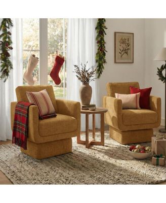 360 Swivel Barrel Accent Chair, Modern Club Lounge Chair, 1 Pc