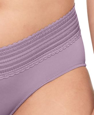 Women's No Pinching No Problems Dig-Free Comfort Waist with Lace Microfiber Hi-Cut 5109