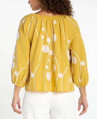 Women's Printed Off-The-Shoulder Top