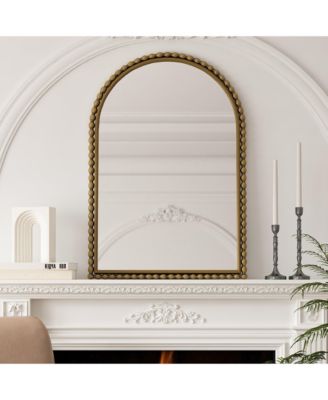 Iron Art Arch Vintage Vanity Mirror Wall Hanging or Tabletop for Living Room Bedroom Bathroom