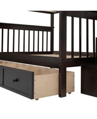Full Bunk Bed  Drawer and Storage