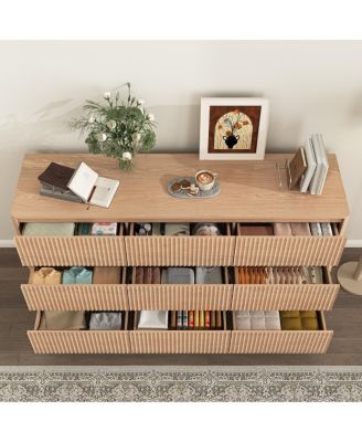 9 Drawer Wood Dresser/TV Stand