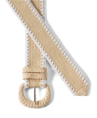 Women's Stretch Raffia Belt