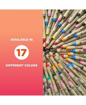 50075 16-Piece Pigma Micron 05 (Colors may vary) Cube Collection Ink Pen Set