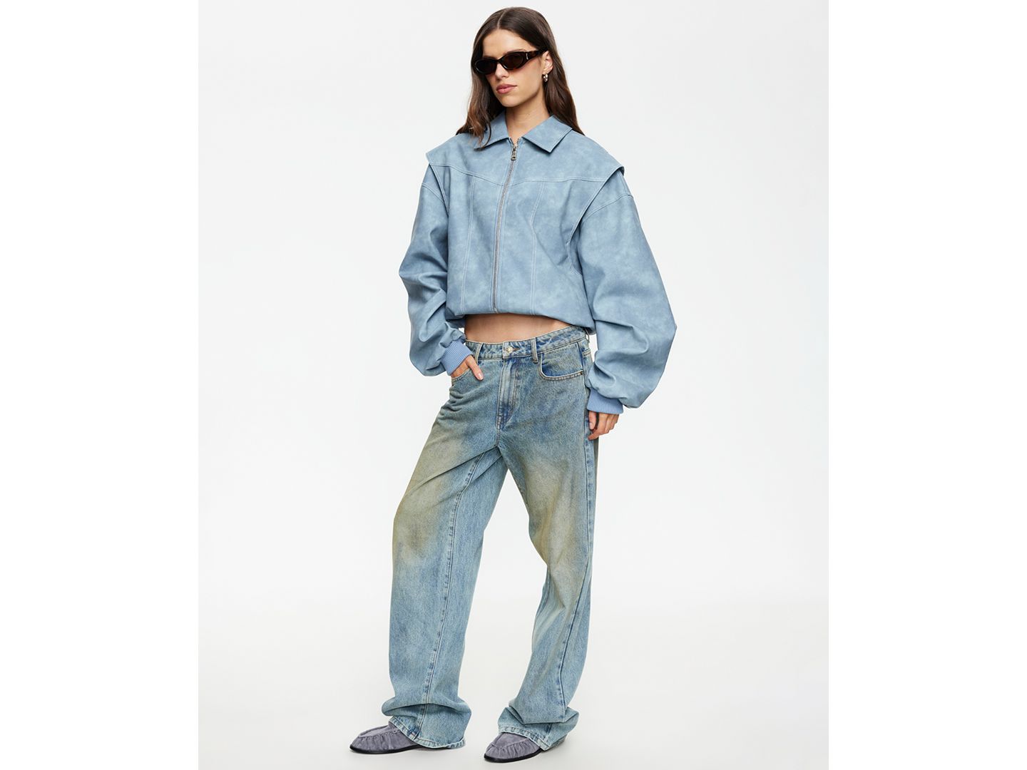 Женская куртка Lioness Vista Spread Collar Bomber, цвет: Сланцевый — фото 6