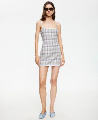 slim fit dress slacks Lioness Soho Grey Mini Dress main image 1