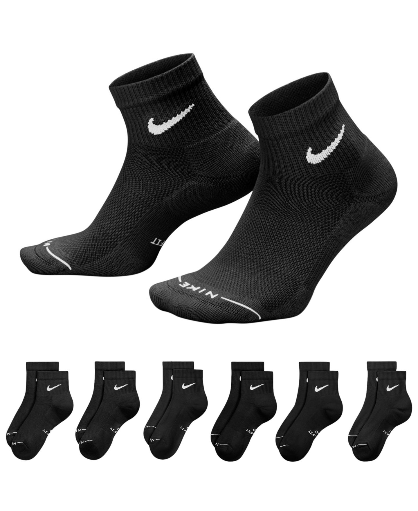 Носки Elevated для мужчин, низкие, 6 шт. — Nike, цвет: Чёрный — фото 3