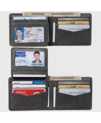 Men's Connor Executive Bifold Wallet | Business Passcase for Men | Premium Leather | Dual ID Windows | RFID Blocking | Gift Box Included