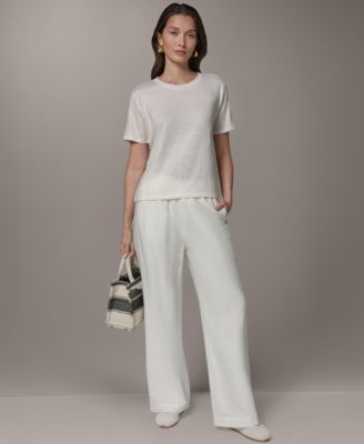 Women's Linen Jersey Striped Tee