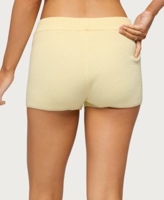 Women's Lorie Mid Rise Ribbed Knit Shorts