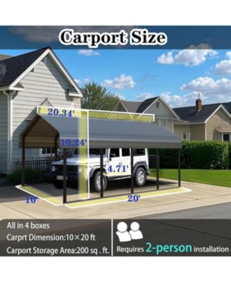 10x20 ft. Stainless Steel Carport Shelter