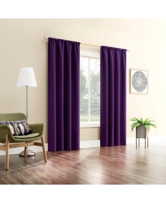 Karina Textured Blackout Rod Pocket Curtain Panel