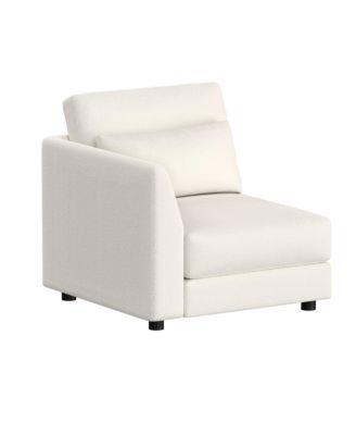 5-Piece Modular Linen Fabric Sectional Sofa with Ottoman, L-Shaped Convertible Living Room Set