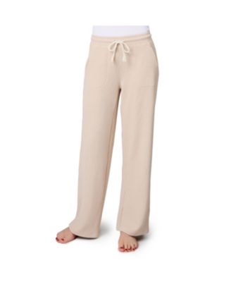Women's Ripple Knit Long Wide Leg Pant