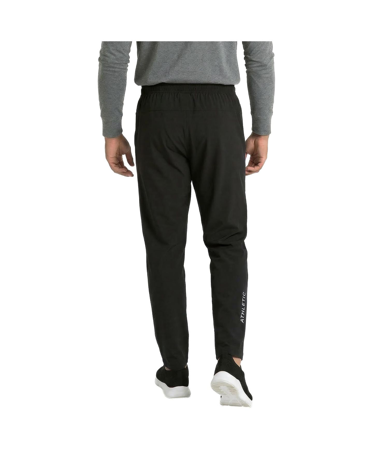 Мужские брюки Level 7 Zipper Cool Tech Pocket Stretch Workout, цвет: Чёрный — фото 2