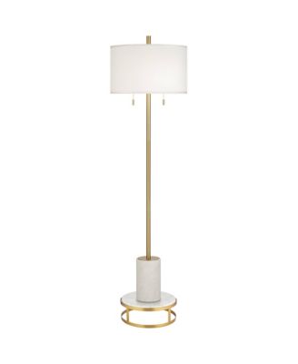 Italian Modern Floor Standing Lamp with Riser 69.5" Tall Metal Drum Shade Living Room Reading House Bedroom
